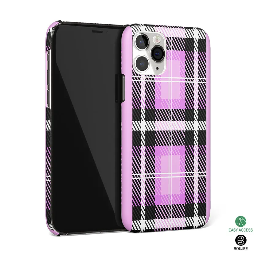 Plaid Purple Phone Cover | Matte Case