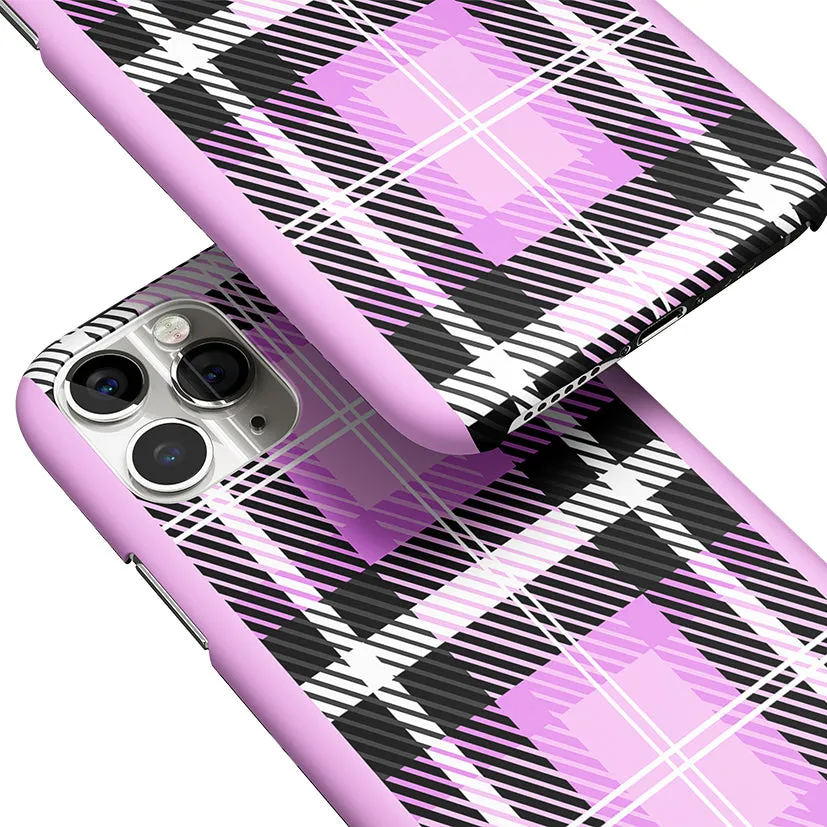 Plaid Purple Phone Cover | Matte Case