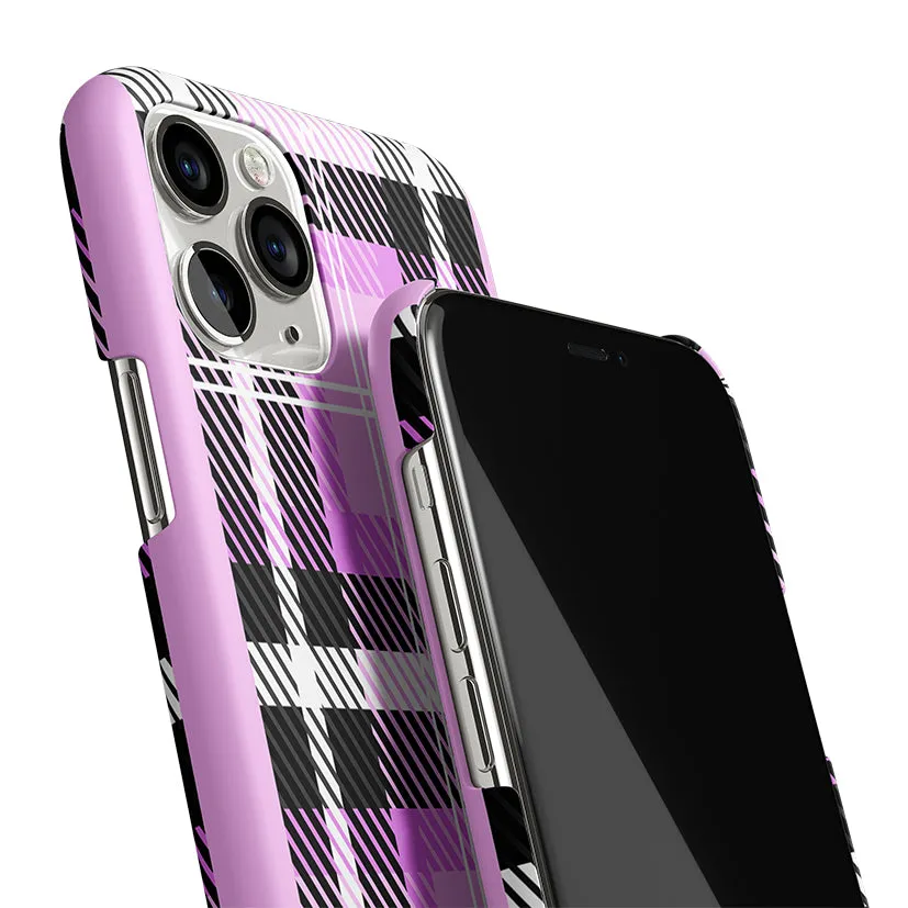 Plaid Purple Phone Cover | Matte Case