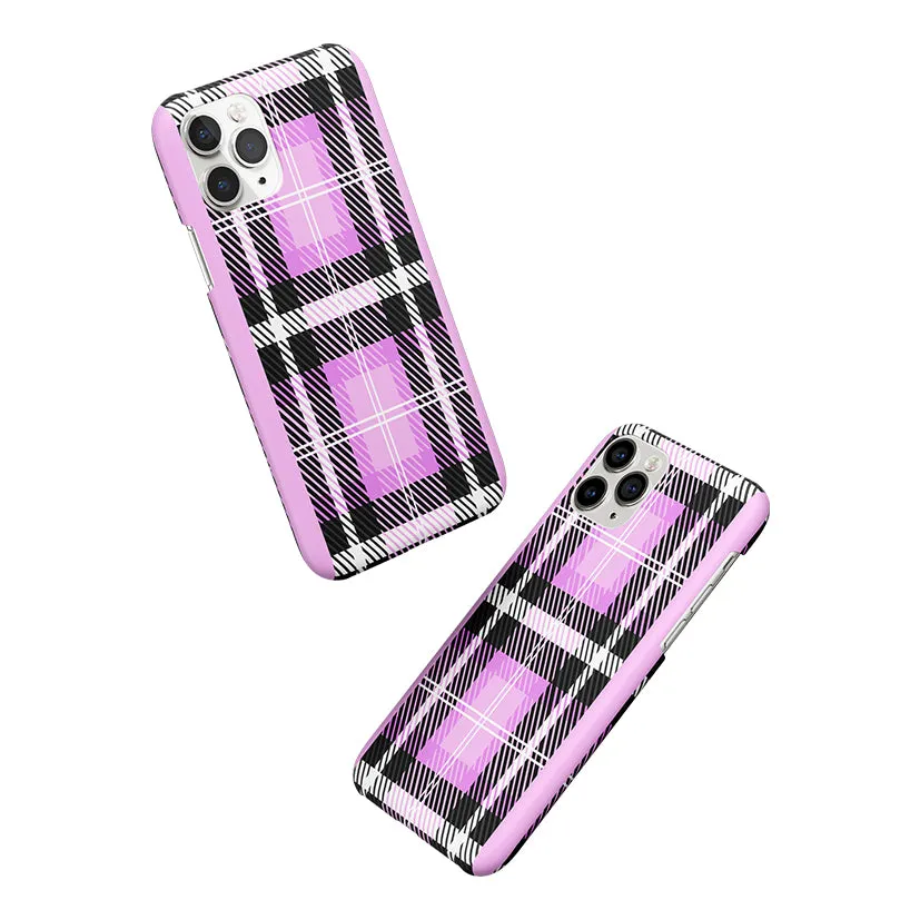 Plaid Purple Phone Cover | Matte Case