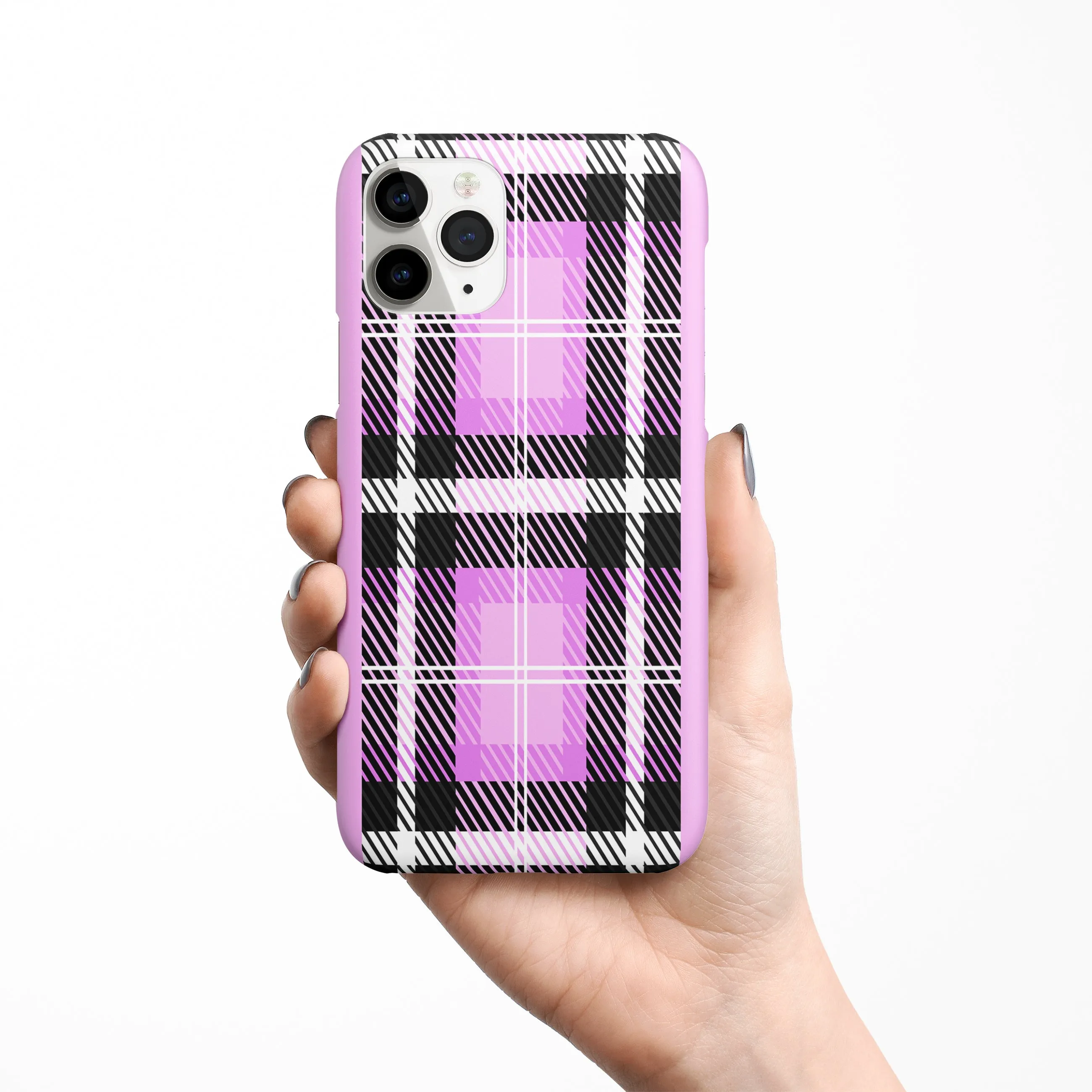 Plaid Purple Phone Cover | Matte Case