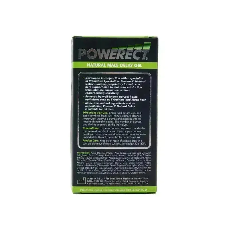 Powerect Natural Delay Serum - Male Delay Serum - 30 ml Bottle