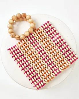 Riley Bag - Natural-Hot Pink-Mango