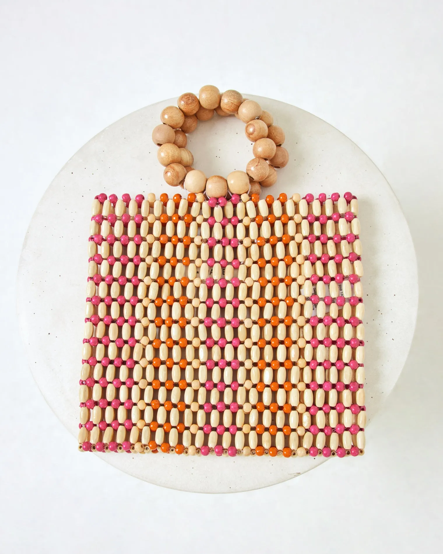 Riley Bag - Natural-Hot Pink-Mango