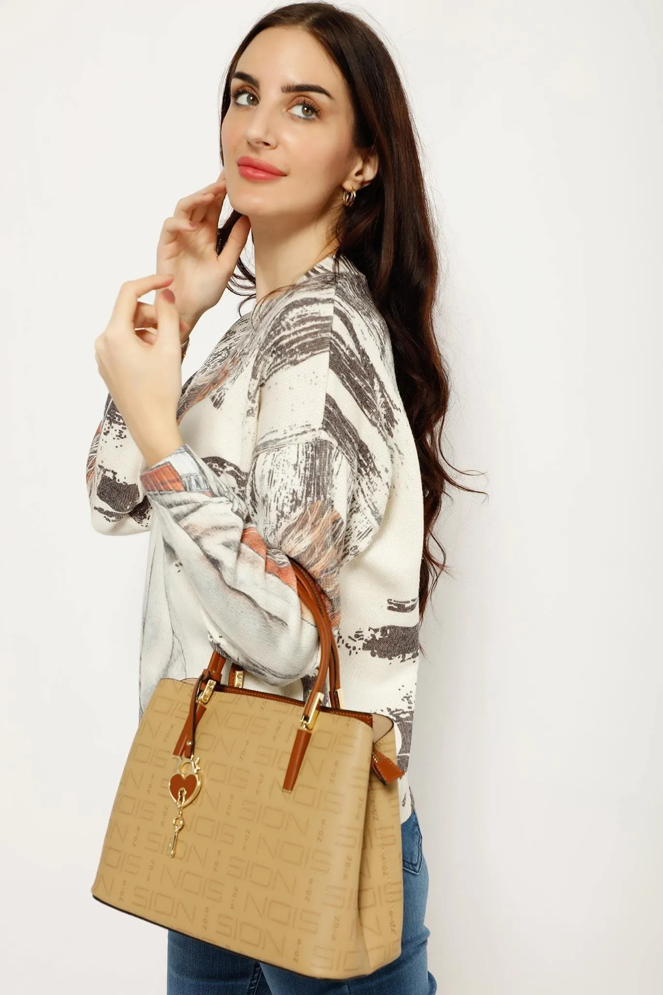 SION MOO 1896Q Deluxe Womens Handbag in English