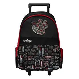 Smiggle Away Trolley Backpack With Light Up Wheels Black, 3Y 