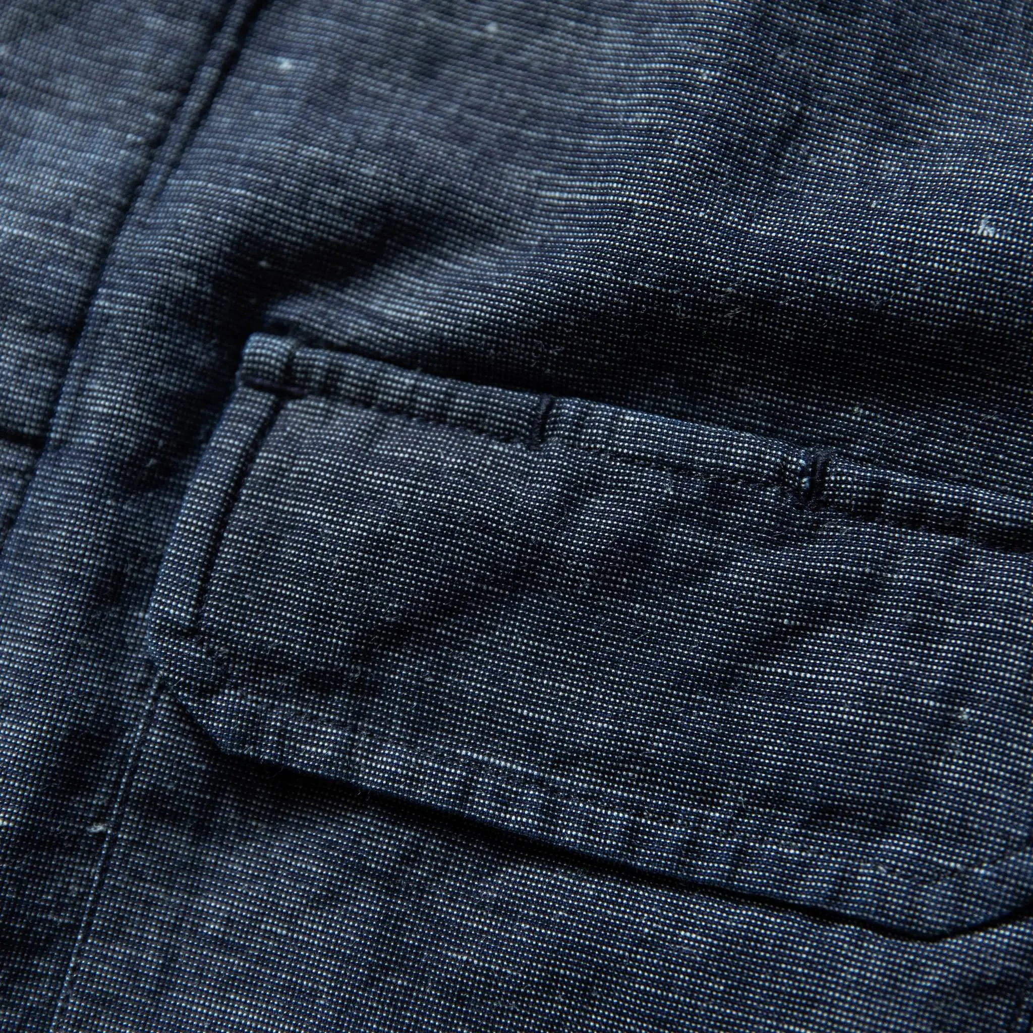 The BDU Shirt Jacket in Indigo Slub