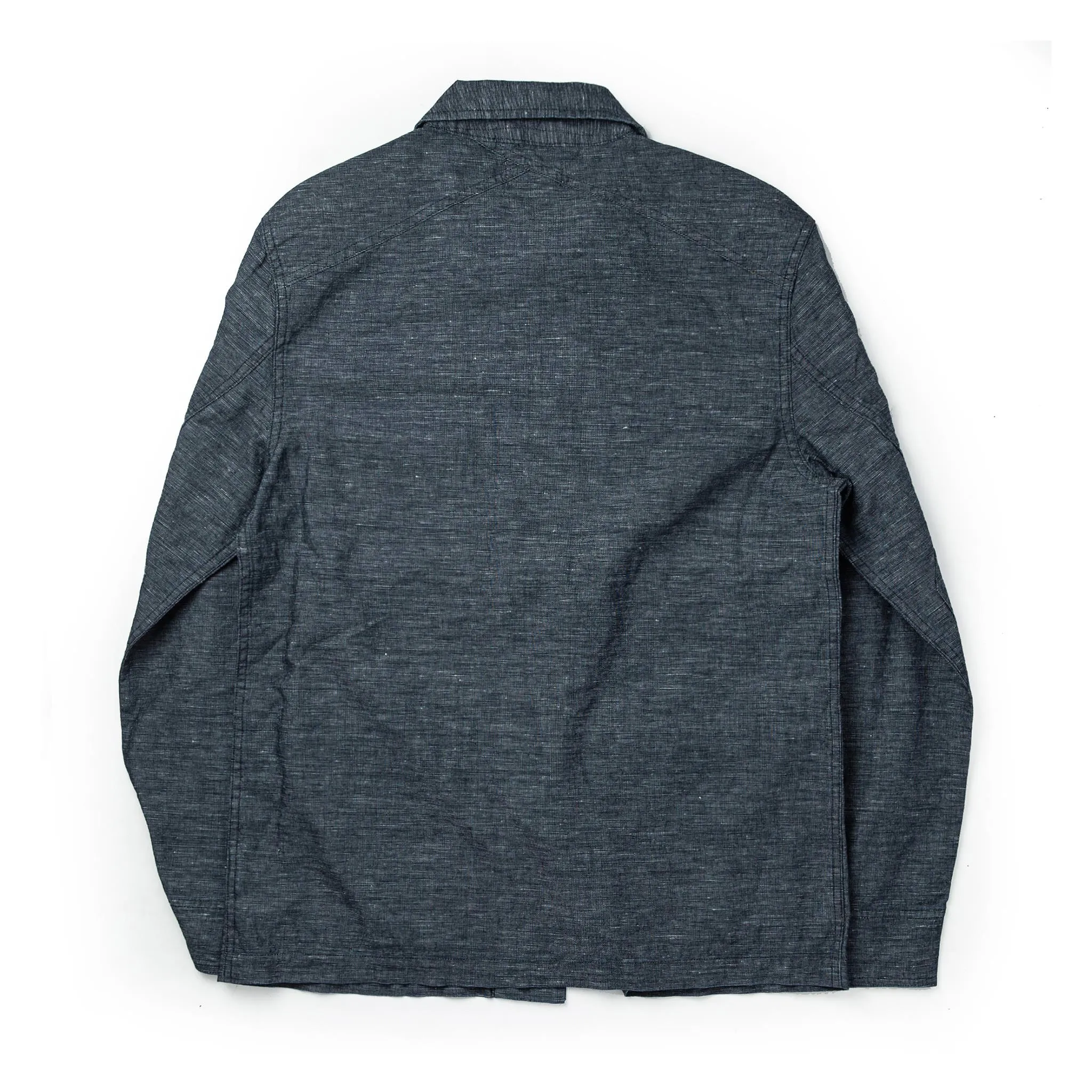 The BDU Shirt Jacket in Indigo Slub