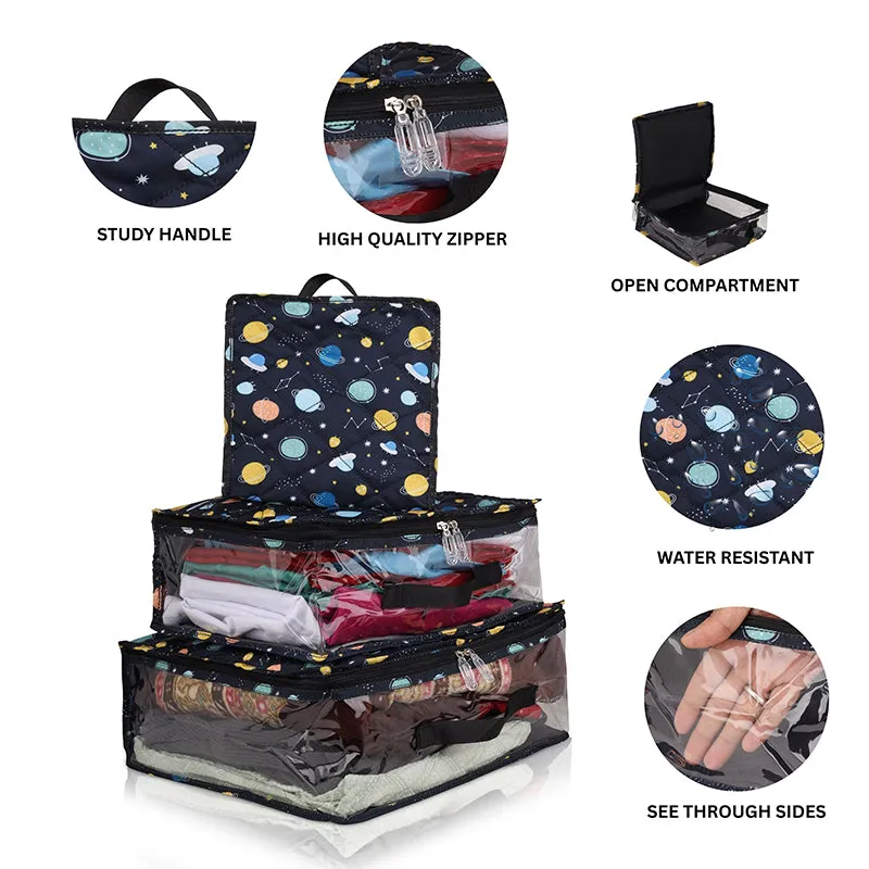 Travel Cubes- 3 Piece Set - Space