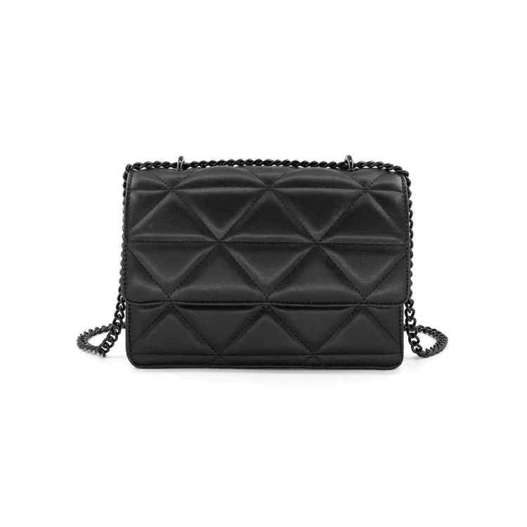 Triangle Quilted Handbag