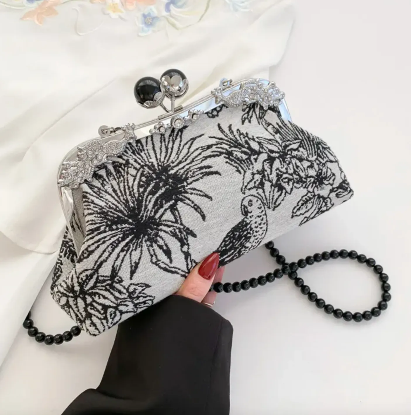 Tropical Birds Cloth Purse