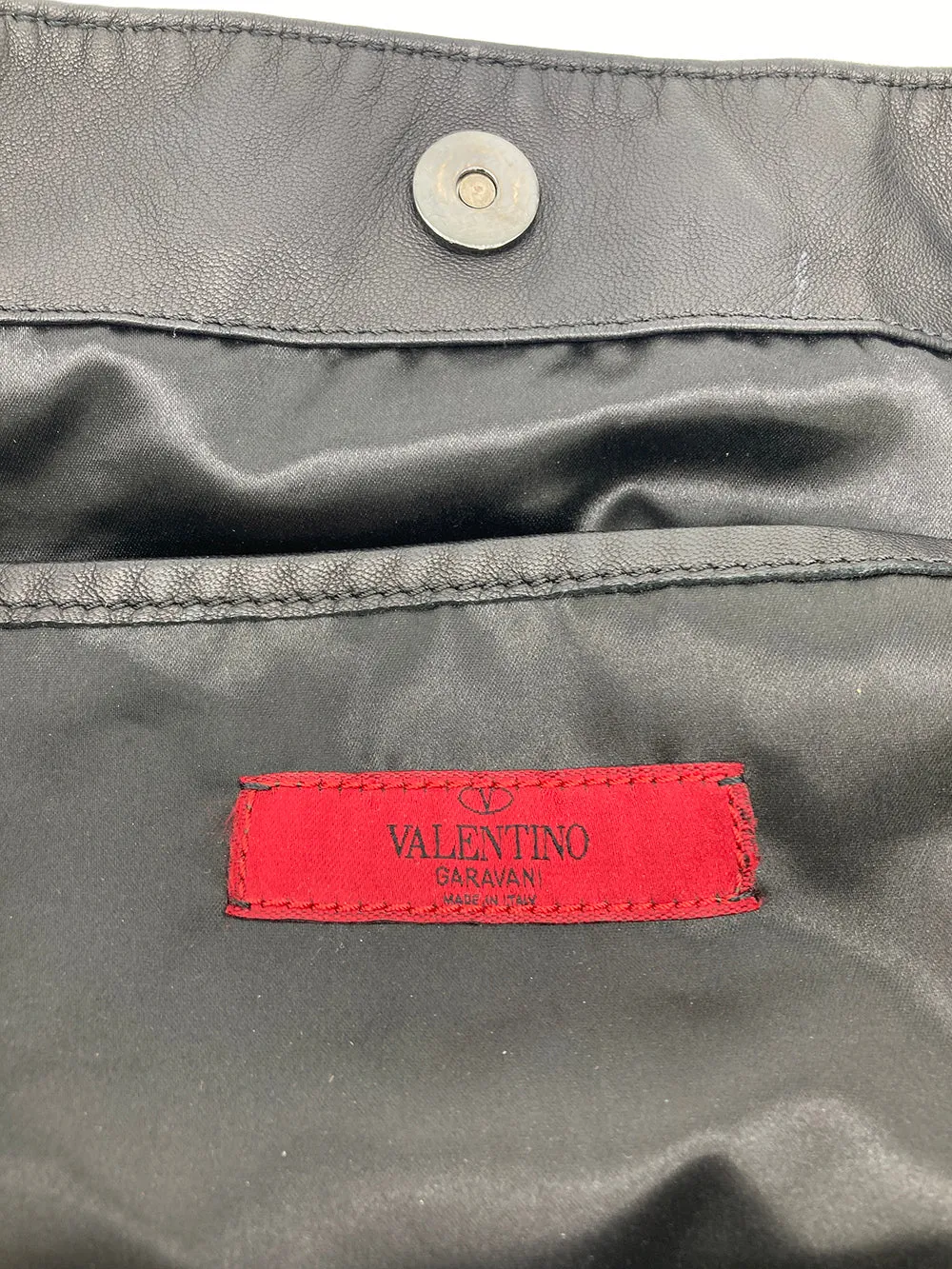 Valentino Leather Floral Embellished Tote