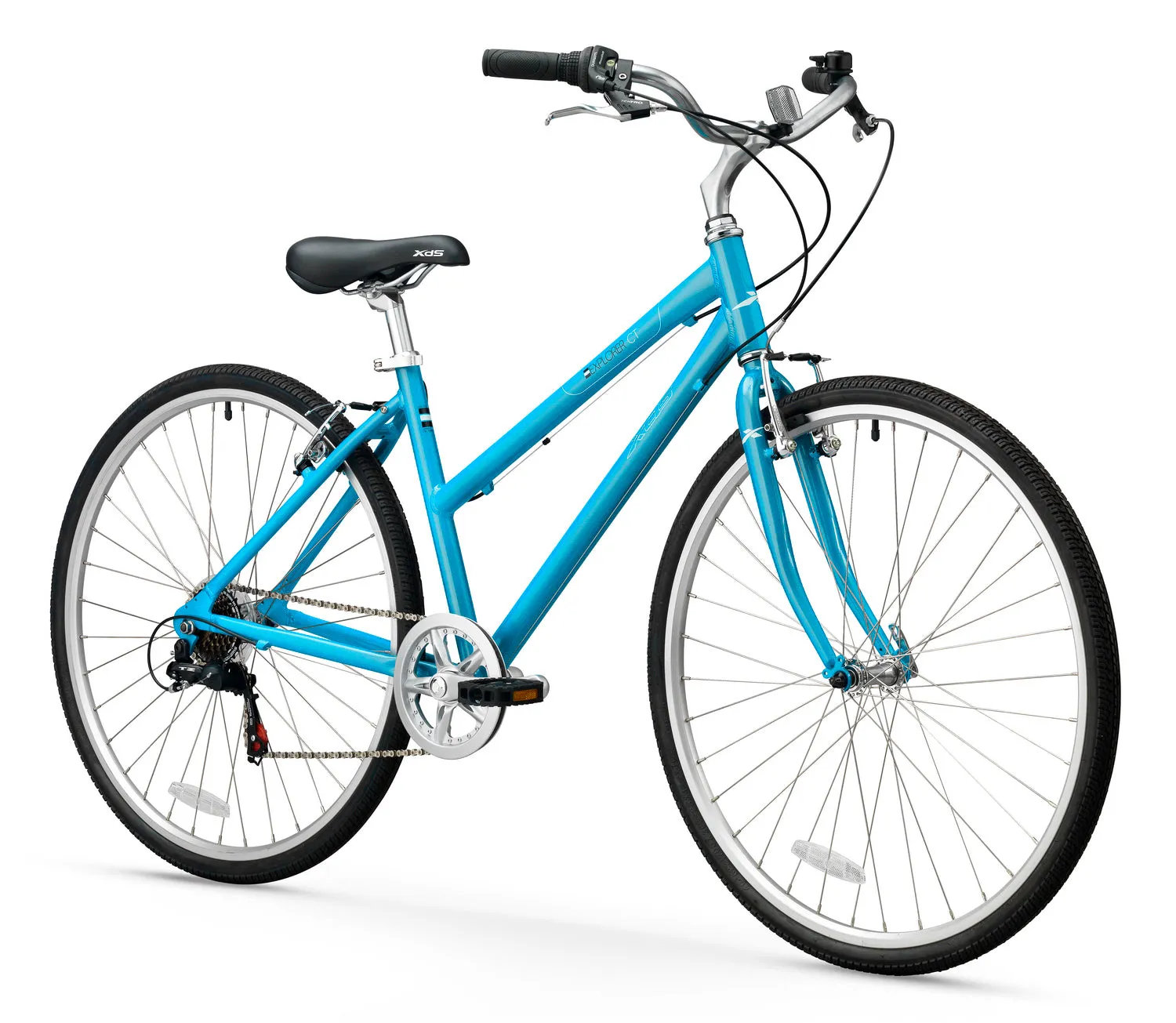 XDSBIKE Explorer CT 7sp Women's 700C Step-Through Comfort City Bike // Blue