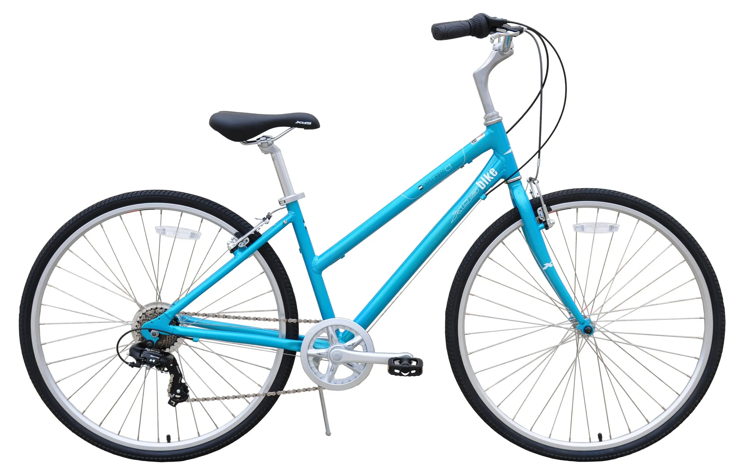 XDSBIKE Explorer CT 7sp Women's 700C Step-Through Comfort City Bike // Blue